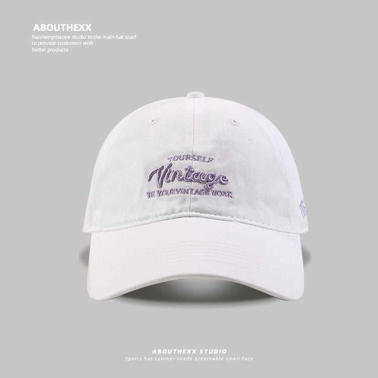 流行帽子|韓版小清新字母棒球帽女春夏百搭寬帽檐顯臉小遮陽鴨舌帽子學生潮「C5067」25.03-4