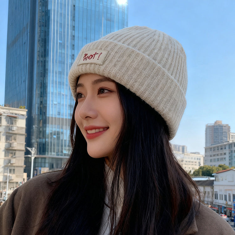 流行帽子|帽子女2025秋冬新款大頭圍顯臉小針織帽加厚防寒冷帽保暖毛線帽男「C5768」25.11-2