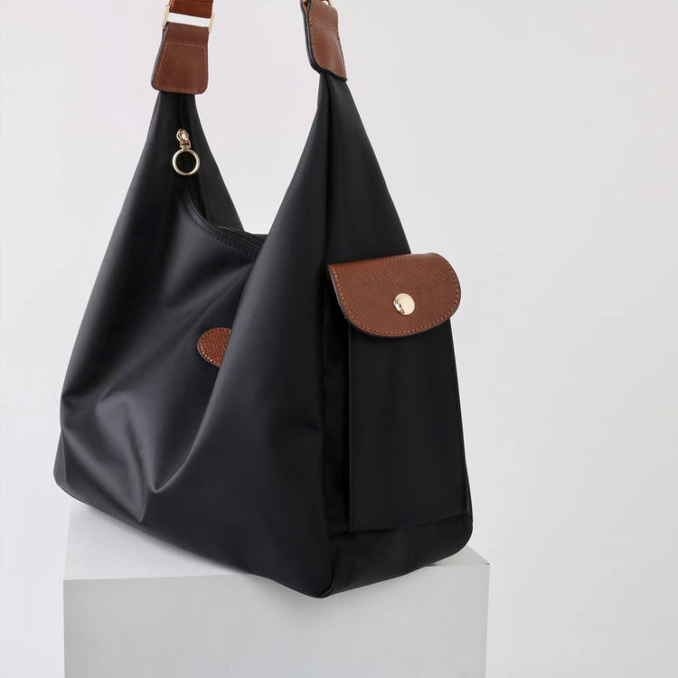 質感真皮|王菲同款2025新款大容量牛津布頭層牛皮托特包高級感通勤斜背包「3789」25.03-1