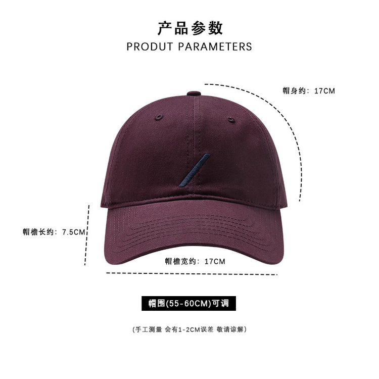 流行帽子|帽子女鴨舌帽斜線休閒棒球帽春夏簡約顯臉小遮陽棒球帽防曬太陽帽「C5005」25.02-2