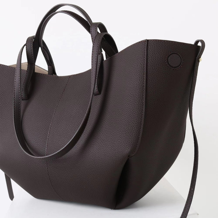 質感真皮|2025新款高級感輕奢頭層牛皮翅膀手提單肩子母通勤包斜挎托特包包「9230」25.11-4