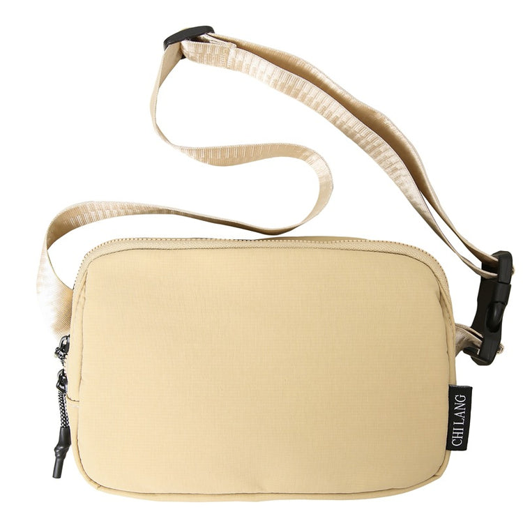 致青春|胸包2024秋季新款尼龍布腰包橫款單肩包跨境風潮休閒男女斜挎小包「302-113」24.09-3