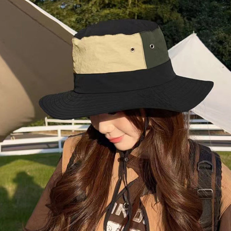 流行帽子|戶外登山漁夫帽女夏季高級感顯臉小防曬帽休閒百搭登山釣魚帽子男「C3641」24.01-4