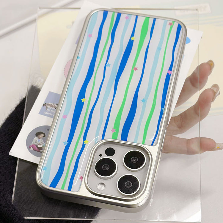 手機殼|iPhone16pro手機殼15蘋果14適用13Promax電鍍銀邊滴膠華為P70「LR1541」25.03-2