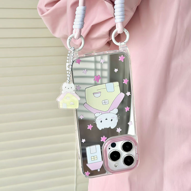 手機殼|蘋果15手機殼iPhone14pro適用12掛繩鏡面殼13promax卡通11「WL0038」24.07