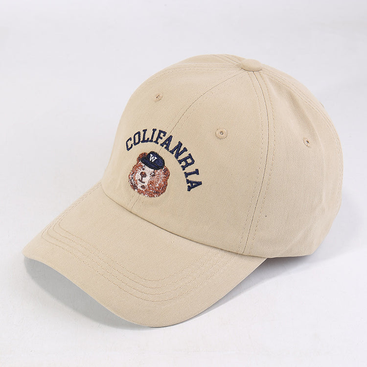 流行帽子|美式刺繡顯臉小小眾帽子女字母鴨舌帽百搭棒球帽情侶防曬遮陽帽男「C5261」25.05-2