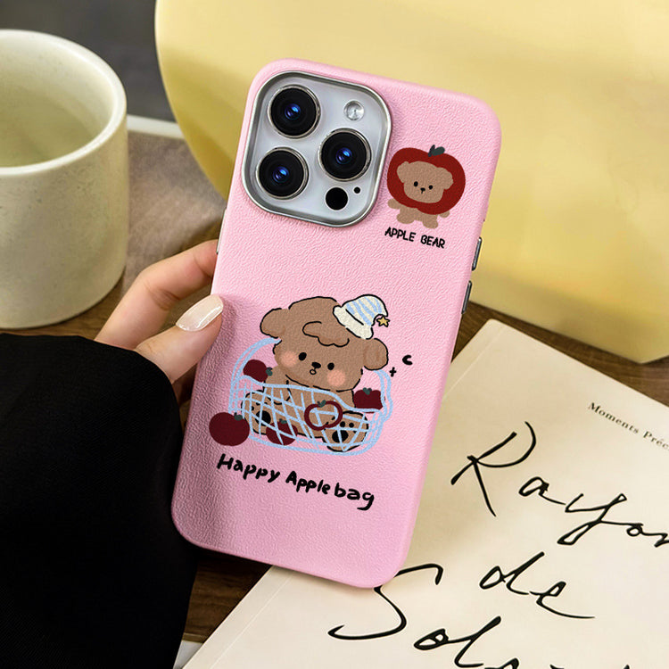 手機殼|iPhone16Promax適用15新款14蘋果13手機殼12銀框皮紋殼11批發「WL0324」25.04-3