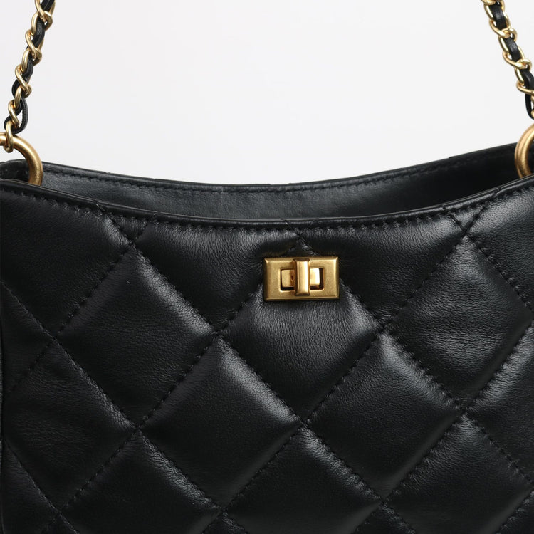 質感真皮|2024新款春夏小眾設計時尚珍珠鏈條包包女潮斜背包級質感肩小方包「8063#」24.05-1