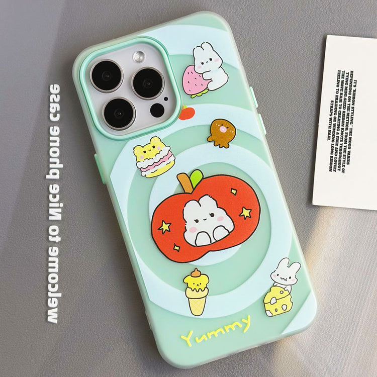 手機殼|iPhone16promax手機殼14膚感果凍蘋果15pro適用12手繩13卡通「WL0307」24.09-2