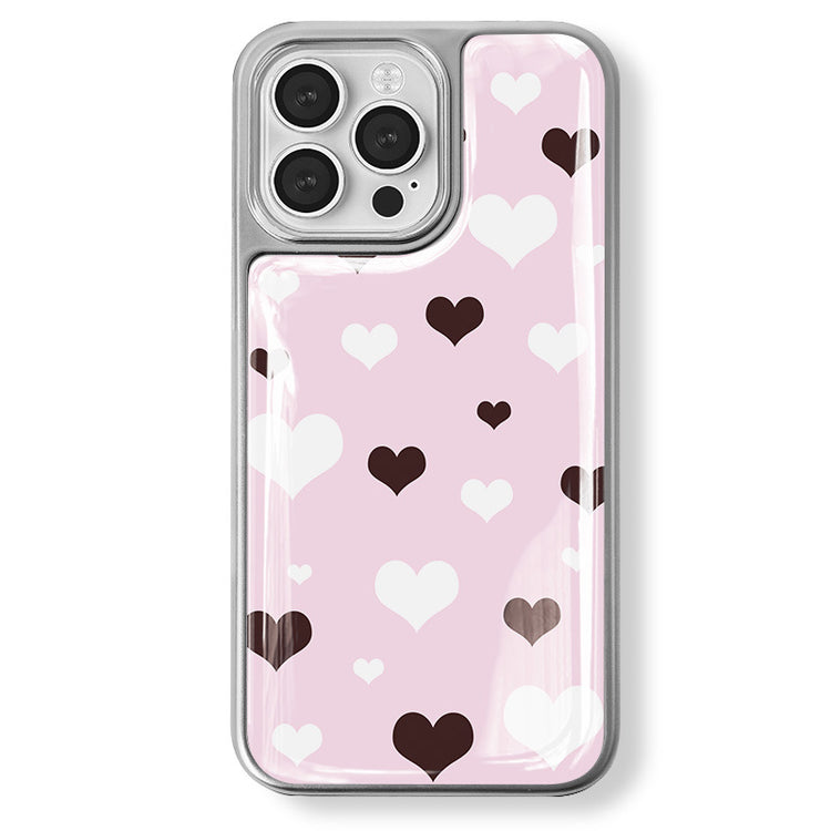 手機殼|iPhone14/15Pro蘋果16手機殼適用華為mate60電鍍銀邊滴膠p70「LR1663」25.04-5