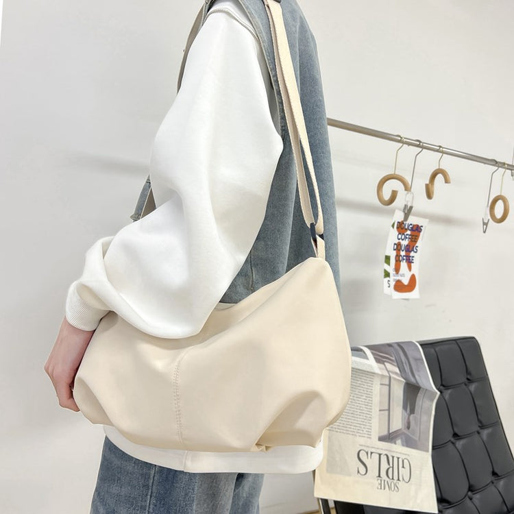 致青春|休閒簡約大容量托特包女2024新款潮流單肩包通勤純色斜挎包「80633-122」24.10-5