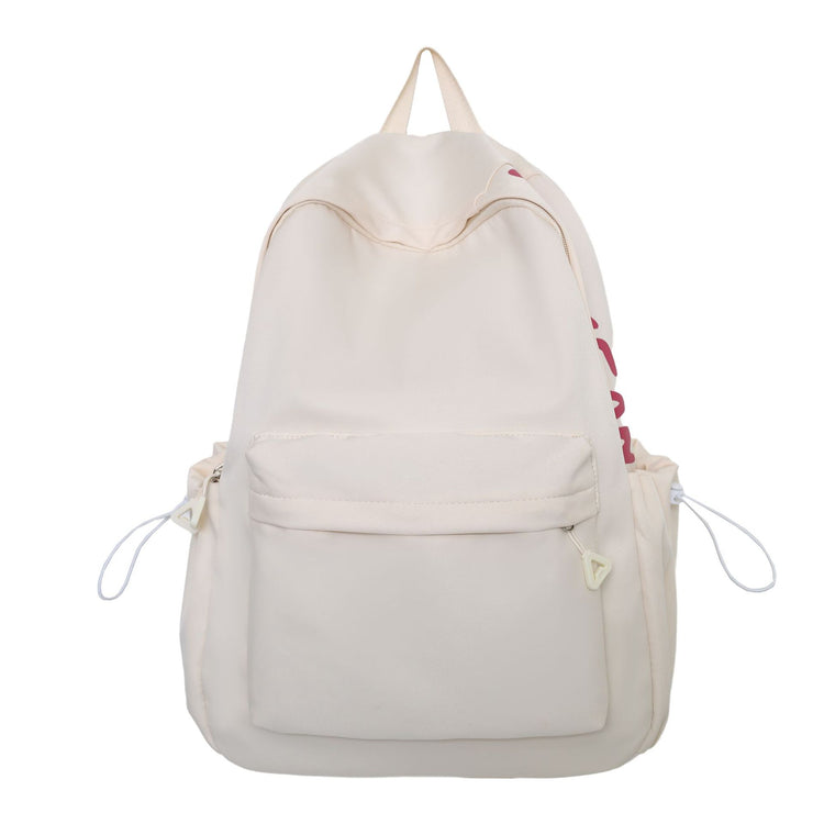 致青春|日系簡約字母休閒雙肩包甜美小清新大容量背包初高中輕便學生書包「8920-125-127」24.06-3