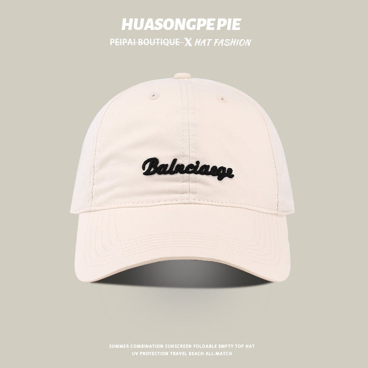 流行帽子|帽子遮陽帽女防曬高品質棒球帽防紫外線遮臉防曬帽學生戶外鴨舌帽「C3648」24.02-1