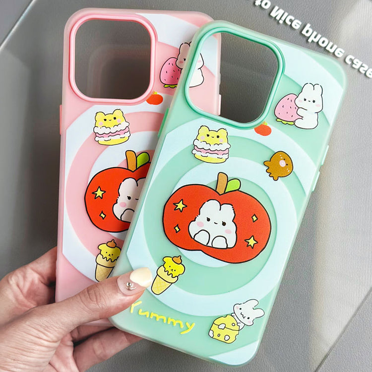 手機殼|iPhone16promax手機殼14膚感果凍蘋果15pro適用12手繩13卡通「WL0307」24.09-2