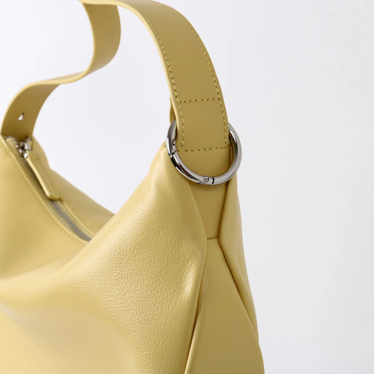 質感真皮|2025新款小眾休閒百搭頭層粒面小牛皮腋下韓版半月包柔軟牛皮斜挎「7031」25.06-3