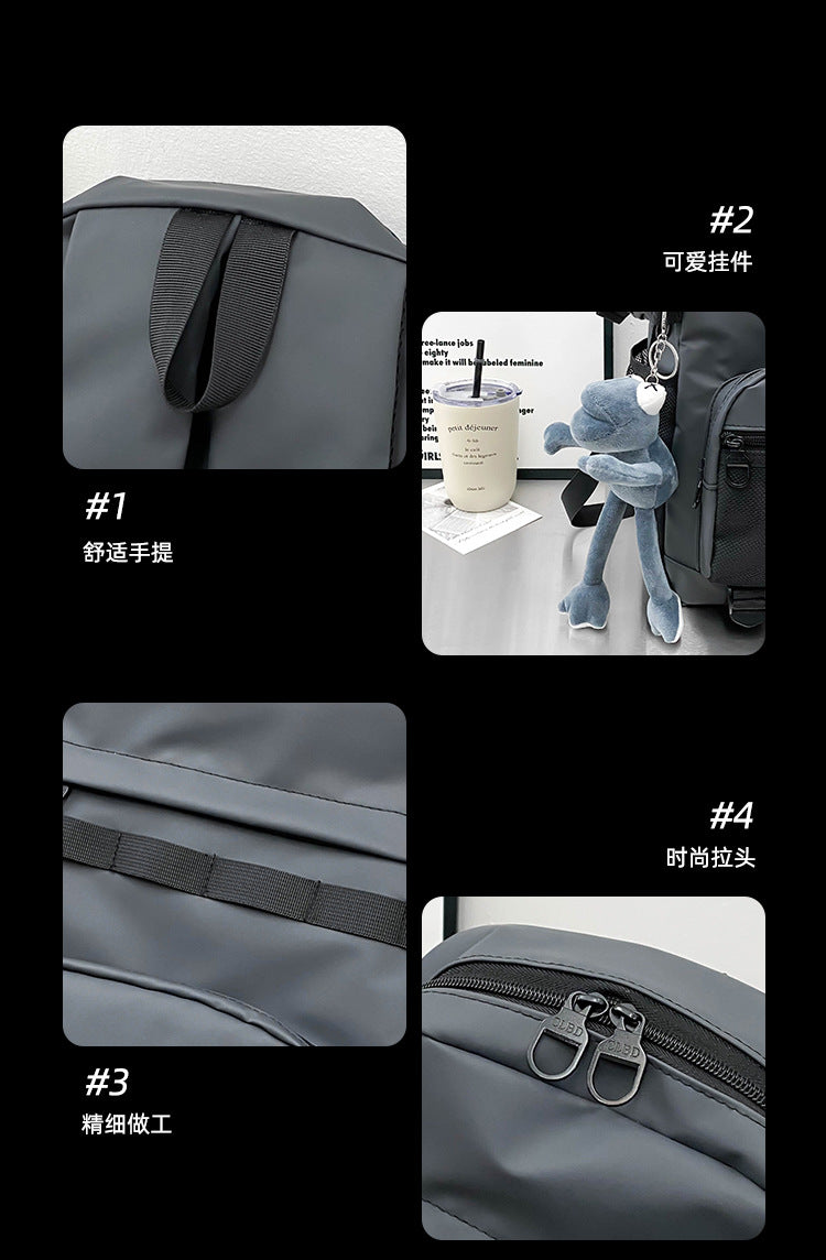 致青春|時尚休閒簡約潮流大容量背包男女通用新外出高顏值雙肩包「9656-290-4」24.04-3