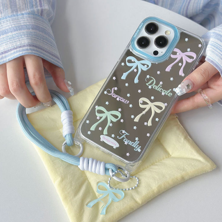 手機殼|15promax蘋果殼夏天iPhone14pro適用12/11掛繩鏡面手機殼13新「WM0622」24.07