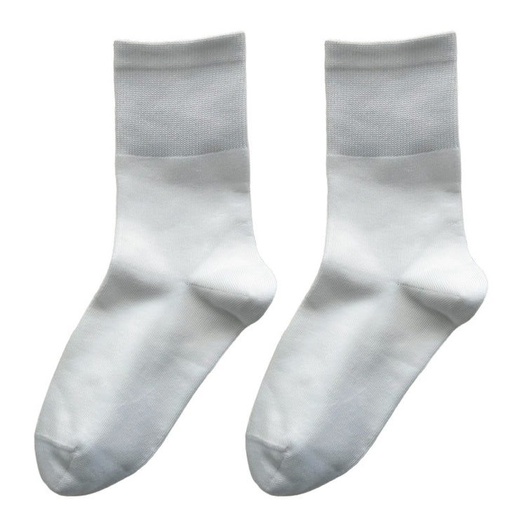 女襪|純棉襪子女10A抑菌防臭吸汗透氣中筒襪彈力無骨抗起球襪子「ZJ25031」25.09-2