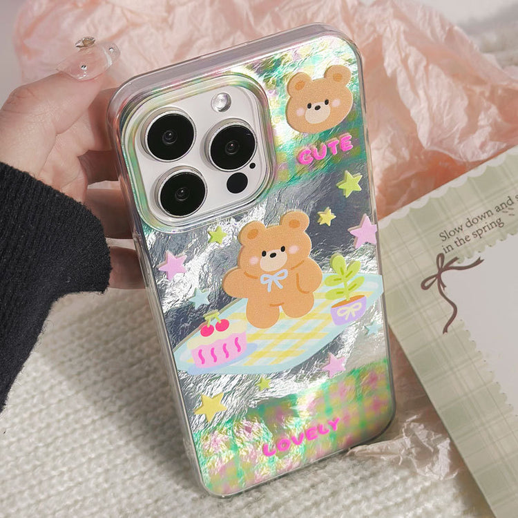 手機殼|15Promax可愛13卡通12適用iPhone14Pro冰川紋11蘋果16手機殼「WYB0955」25.02-1