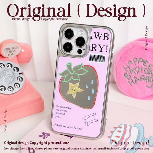 手機殼|蘋果17promax磁吸鏡面碳纖紋殼14手機殼16適用iPhone15ins風「LR1820」25.10-2