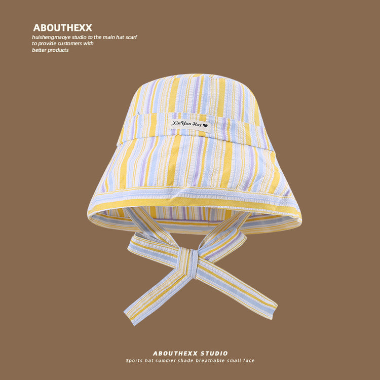 流行帽子|遮陽防曬帽子女夏季甜美可愛大帽檐漁夫帽休閒田園風顯臉小太陽帽「C5286」25.06-1