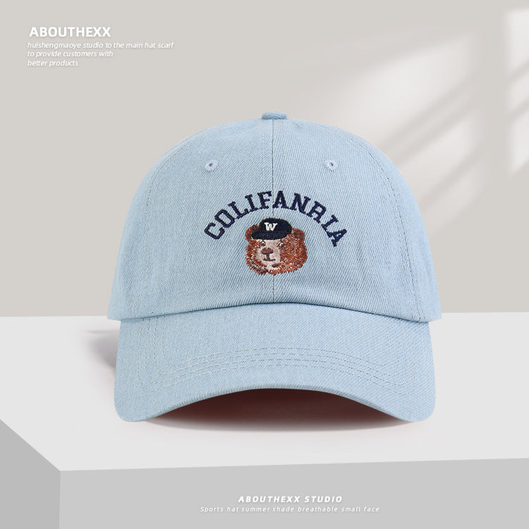 流行帽子|美式刺繡顯臉小小眾帽子女字母鴨舌帽百搭棒球帽情侶防曬遮陽帽男「C5261」25.05-2