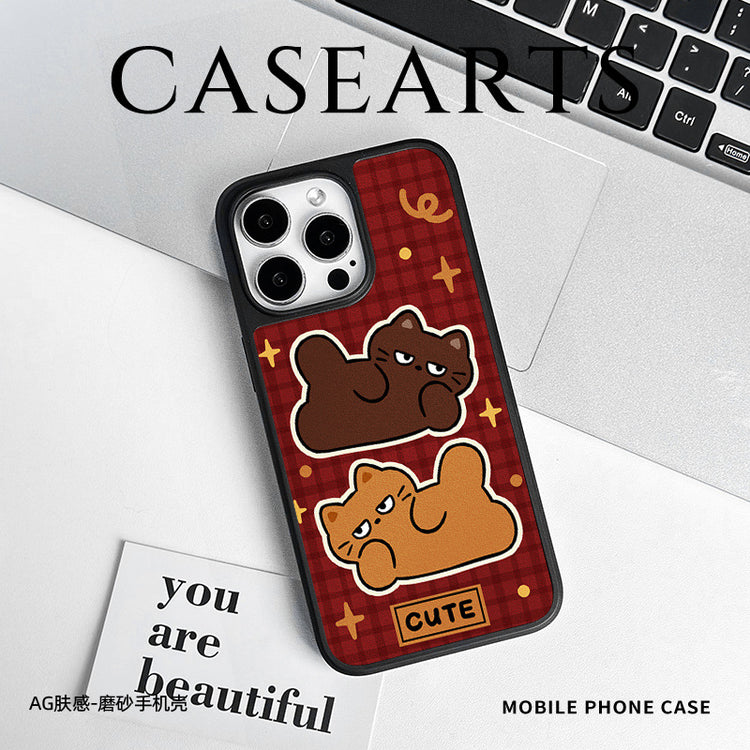 手機殼|iPhone16手機殼磁吸12適用15批發14蘋果13PromaxAG磨砂碳纖紋「WYB0988」25.05-1