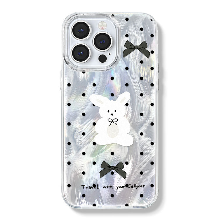 手機殼|iPhone15手機殼適用12大孔透明13羽紗11卡通蘋果14Promax「WL0045」24.07