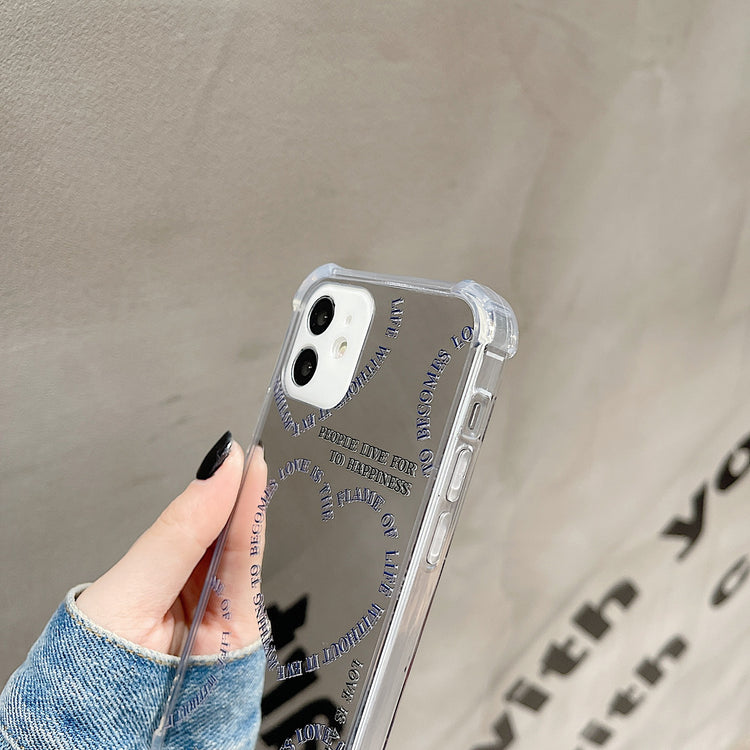 手機殼|華為手機殼mate60Pro愛心15適用14蘋果16pro手機殼iphone16鏡面殼「BQ1875」24.11-2