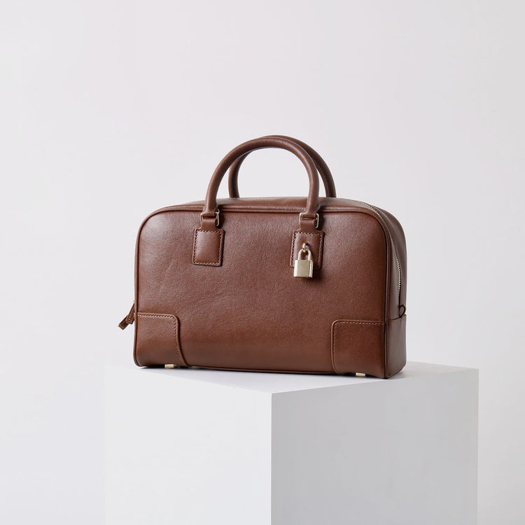 質感真皮|冬季新款保齡球包波士頓包手提包包女枕頭包百搭小方包單肩斜挎包「3660」24.11-4