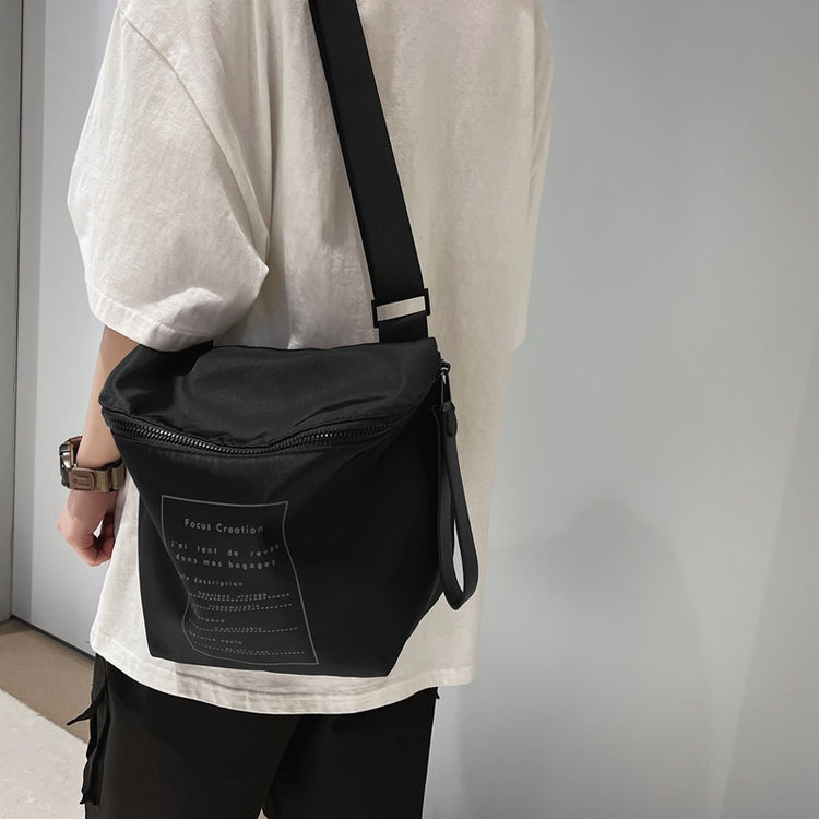 致青春|工裝包2025新款牛津布斜背包女百搭ins運動大容量單肩包網紅布包「8812-118」25.01-1