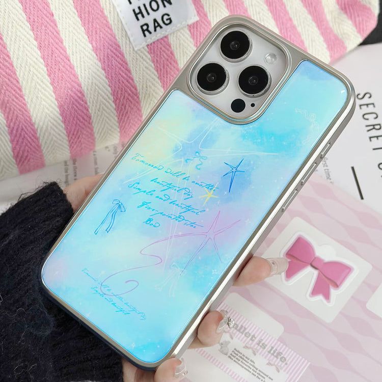 手機殼|14pro電鍍銀邊滴膠蘋果16手機殼15適用iPhone13Proma小米14「LR1512」25.03-4