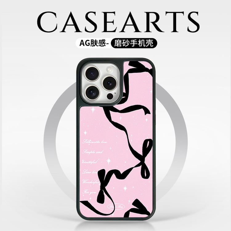 手機殼|蘋果16手機殼磁吸AG磨砂碳纖紋iPhone14pro適用ins風15Promax「LR1426」25.04-2