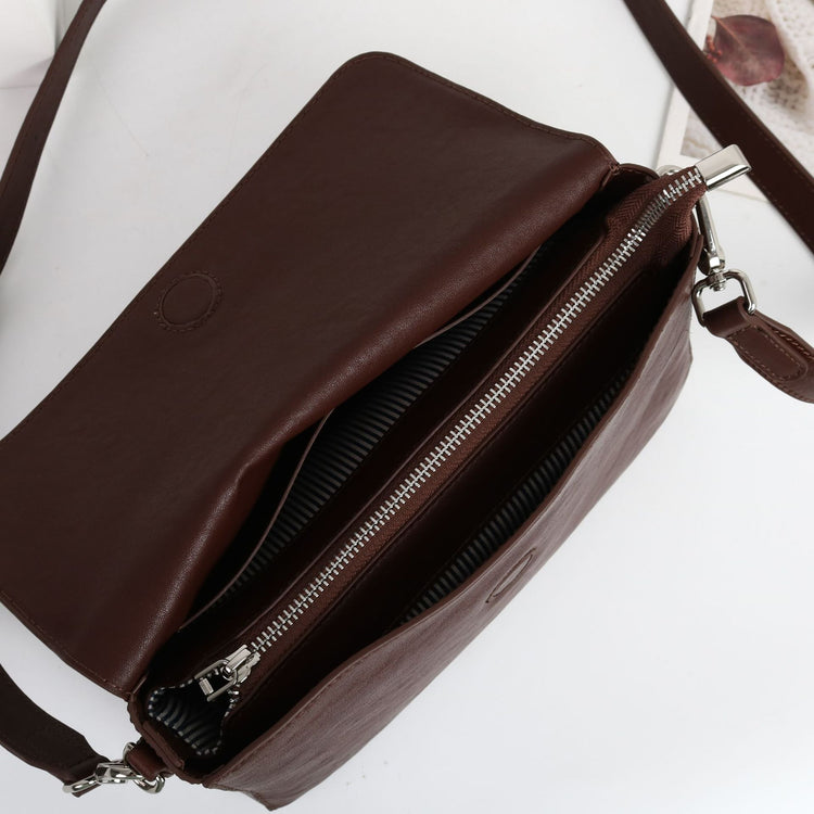 質感真皮|2024新款百搭ins復古頭層植鞣牛皮高級感包簡約時尚單肩斜背包「M-132#」24.07-3