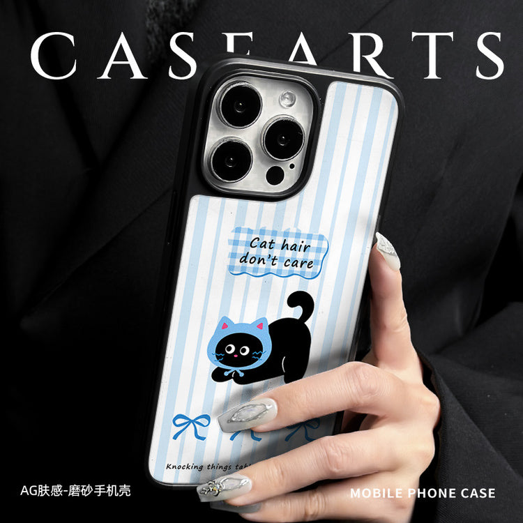 手機殼|iPhone16手機殼12適用15卡通14蘋果13Promax磁吸AG磨砂碳纖紋「WYB2010」25.05-1