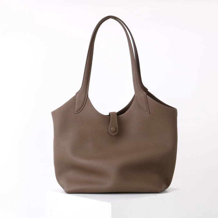 質感真皮|2025新頭層牛皮大容量手提托特包包女式通勤女款輕奢小眾高級感「OS53018」25.11-4