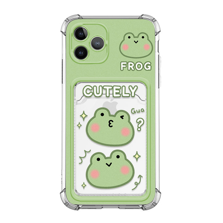 手機殼|適用蘋果15卡包透明手機殼iPhone14Pro卡通xs代發13彩繪tpu「WM0537」24.07