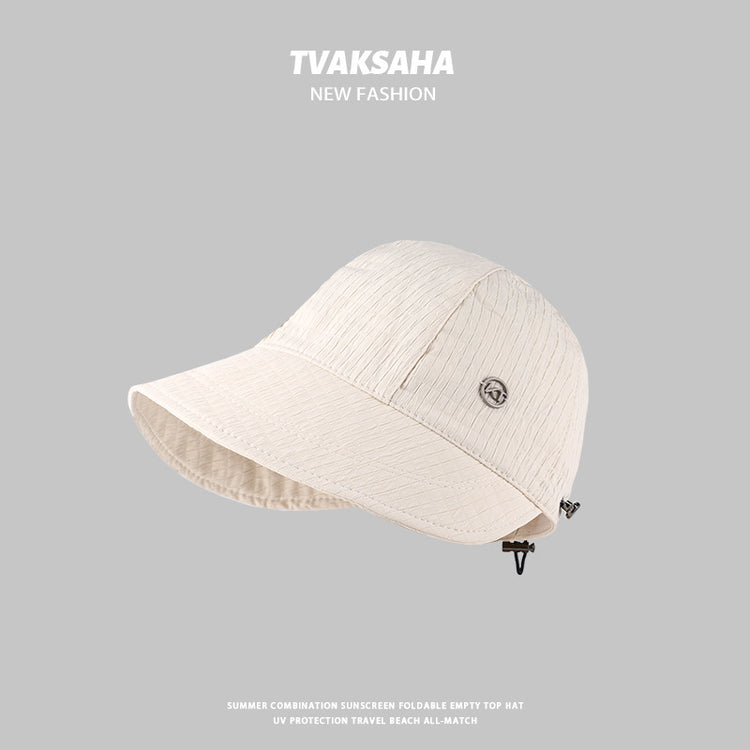 流行帽子|帽子女夏季防曬漁夫帽學生戶外防紫外線顯臉小趙露思同款休閒遮陽「C3934」24.08-4