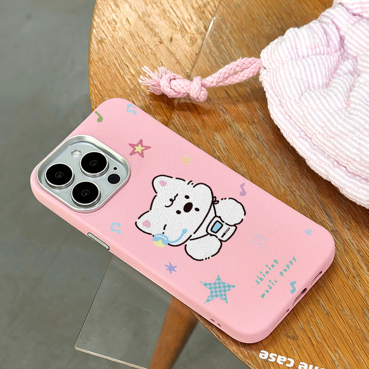手機殼|iPhone16Promax蘋果13手機殼12銀框皮紋殼11批發適用15女款14「LR1260」25.04-3