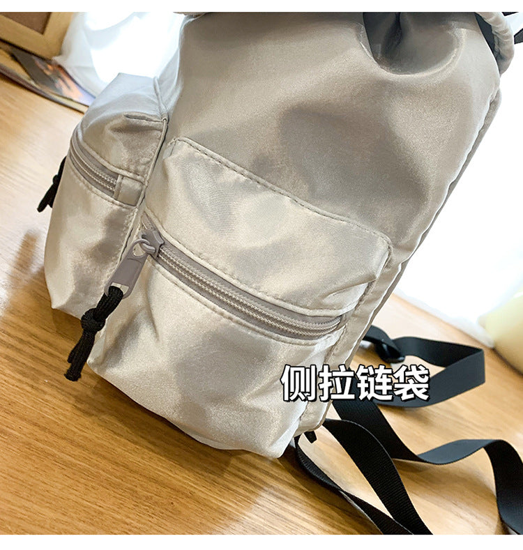 致青春|簡約小眾雙肩包質感翻蓋休閒學院風書包大容量時尚時尚女士包包「2108-121」24.12-2