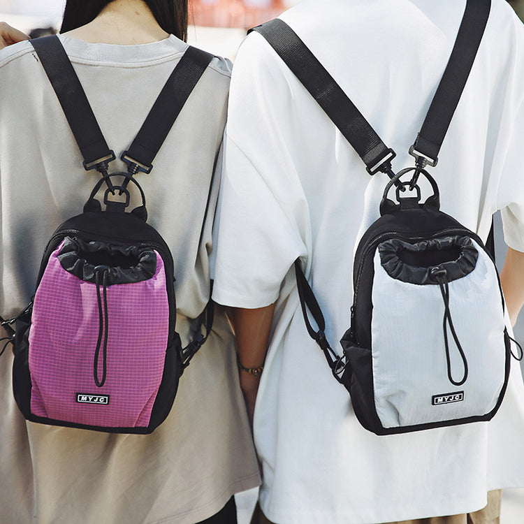 致青春|戶外雙肩包大容量防水旅行多用小背包男女通用休閒胸包「6067-124」25.07-5