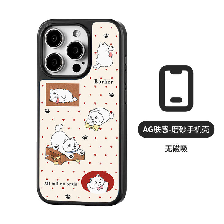 手機殼|iPhone16Promax磁吸AG磨砂碳纖紋12手機殼蘋果13適用15批發14「WYB2014」25.05-1