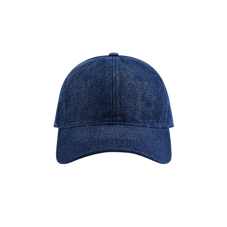 流行帽子|純色牛仔棒球帽女春夏個性復古鴨舌帽學生顯臉小百搭高品質遮陽帽「C3629」24.02-1