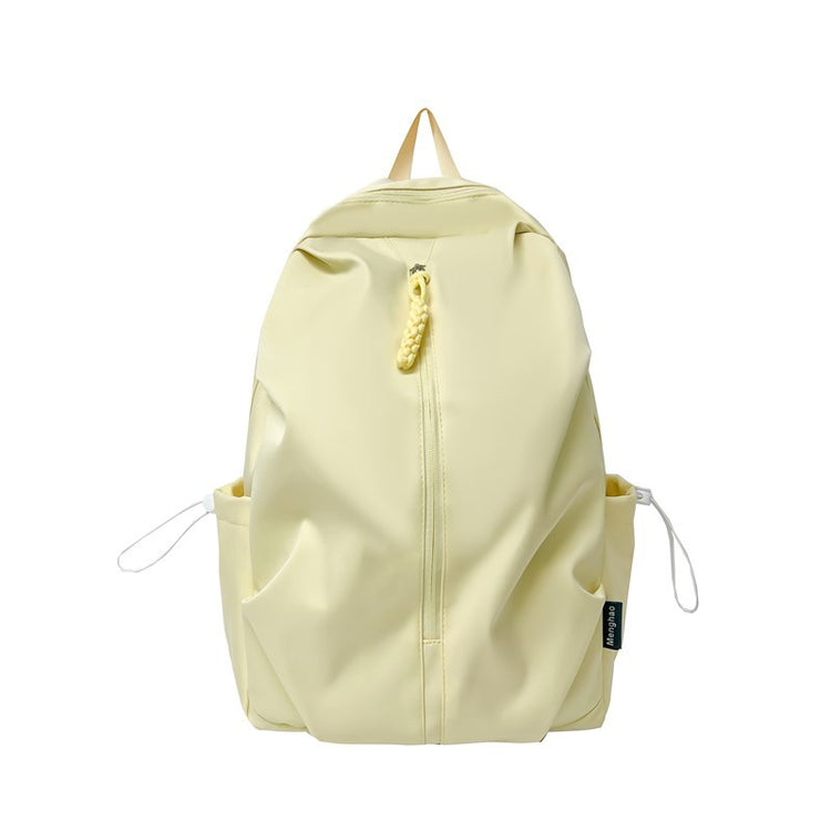 致青春|簡約雙肩包女大容量高顏值背包休閒旅行電腦包純色質感學生書包「2405-126」25.02-3