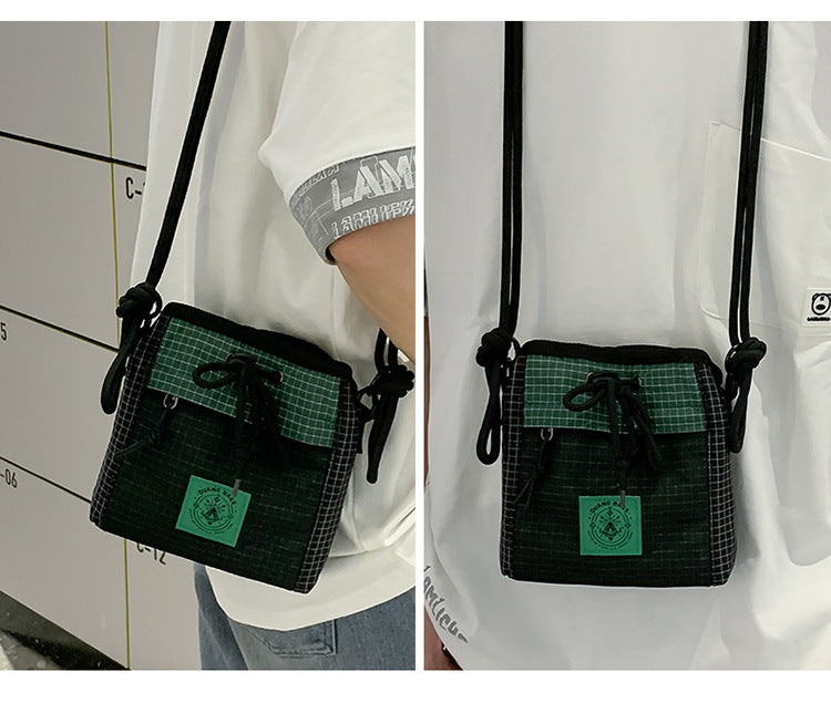 致青春|小挎包男款機能工裝包男生學生潮流運動單肩小背包斜挎包「160-116」25.07-5