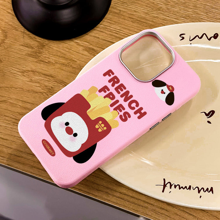 手機殼|iPhone16適用15批發14蘋果13Promax手機殼12銀框皮紋殼11卡通「LR1177」25.04-3