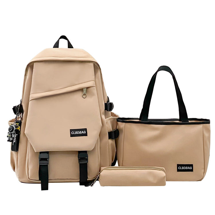 致青春|休閒雙肩包新款國中學生書包女多層套包大容量尼龍雙肩電腦包「2425-131」24.05-3