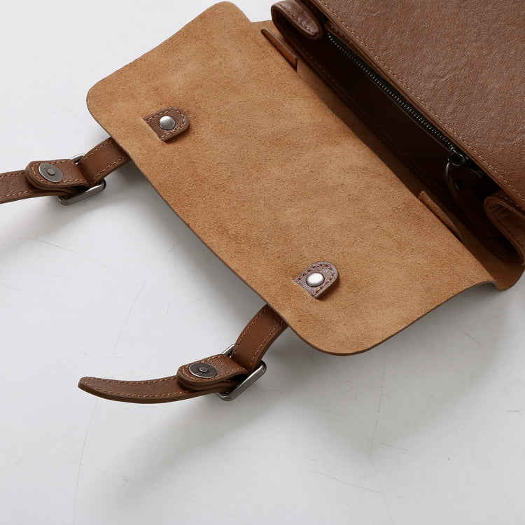 質感真皮|秋冬復古植鞣牛皮雙肩包2024新款單肩斜跨劍橋背包時尚百搭「3731」24.12-5