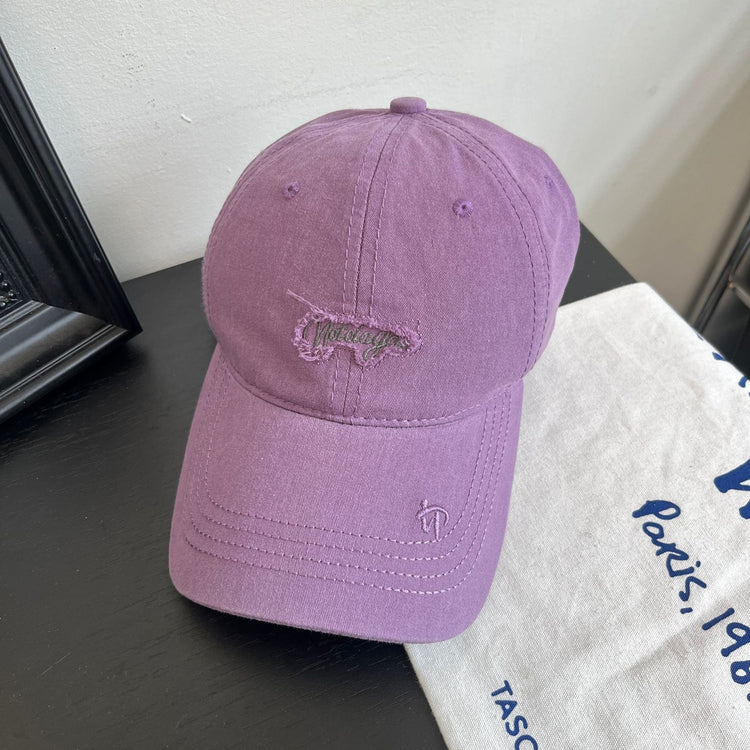 流行帽子|新款字母刺繡棒球帽春秋季韓版百搭簡約純色情情侶校園休閒鴨舌帽「C4893」25.01-2