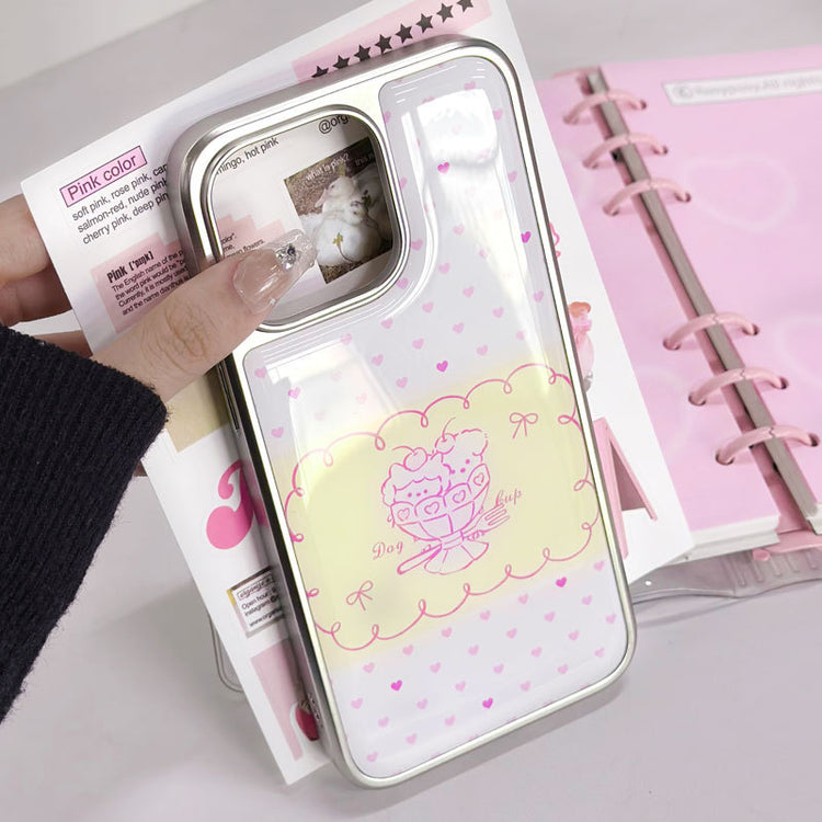 手機殼|14電鍍銀邊滴膠13蘋果16手機殼iPhone15適用華為p70pro新款「LR1538」25.03-3